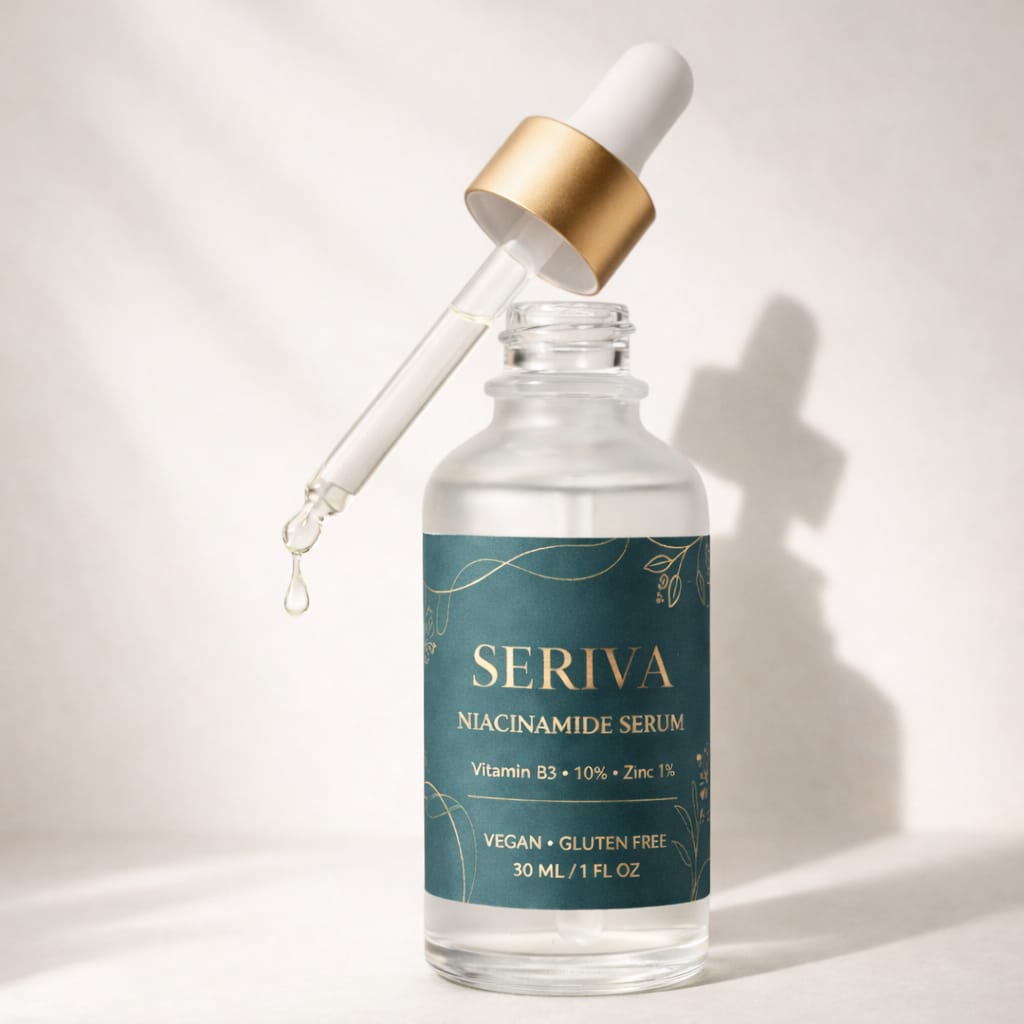 Minimize pores, control oil, and glow confidently with SERIVA 🌿💎